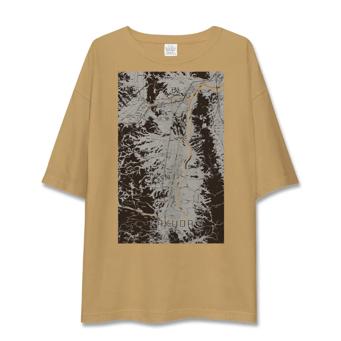 【角田(宮城県)】地図柄ビッグシルエットTシャツ