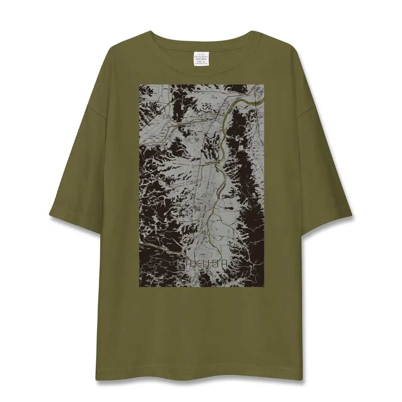【角田(宮城県)】地図柄ビッグシルエットTシャツ