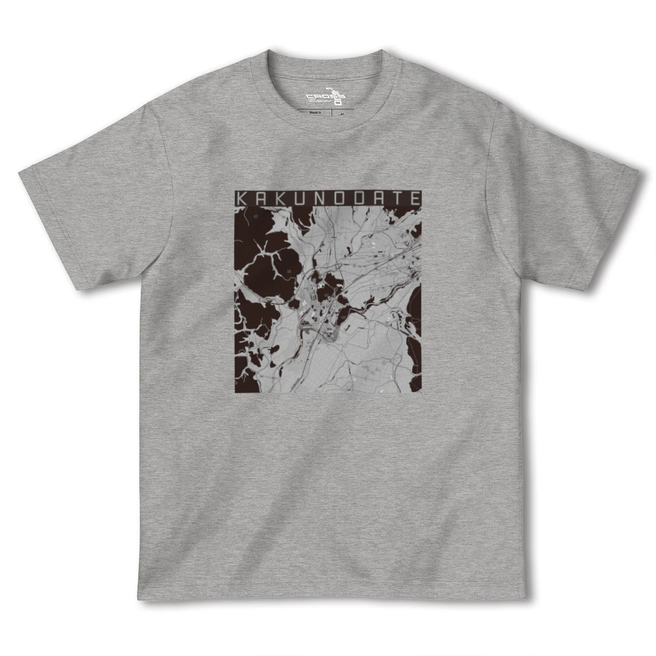 【角館(秋田県)】地図柄ヘビーウェイトTシャツ