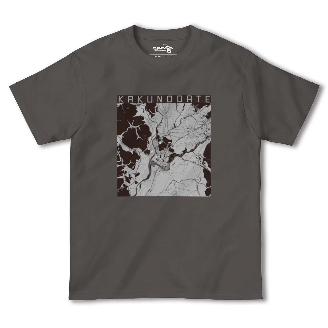 【角館(秋田県)】地図柄ヘビーウェイトTシャツ