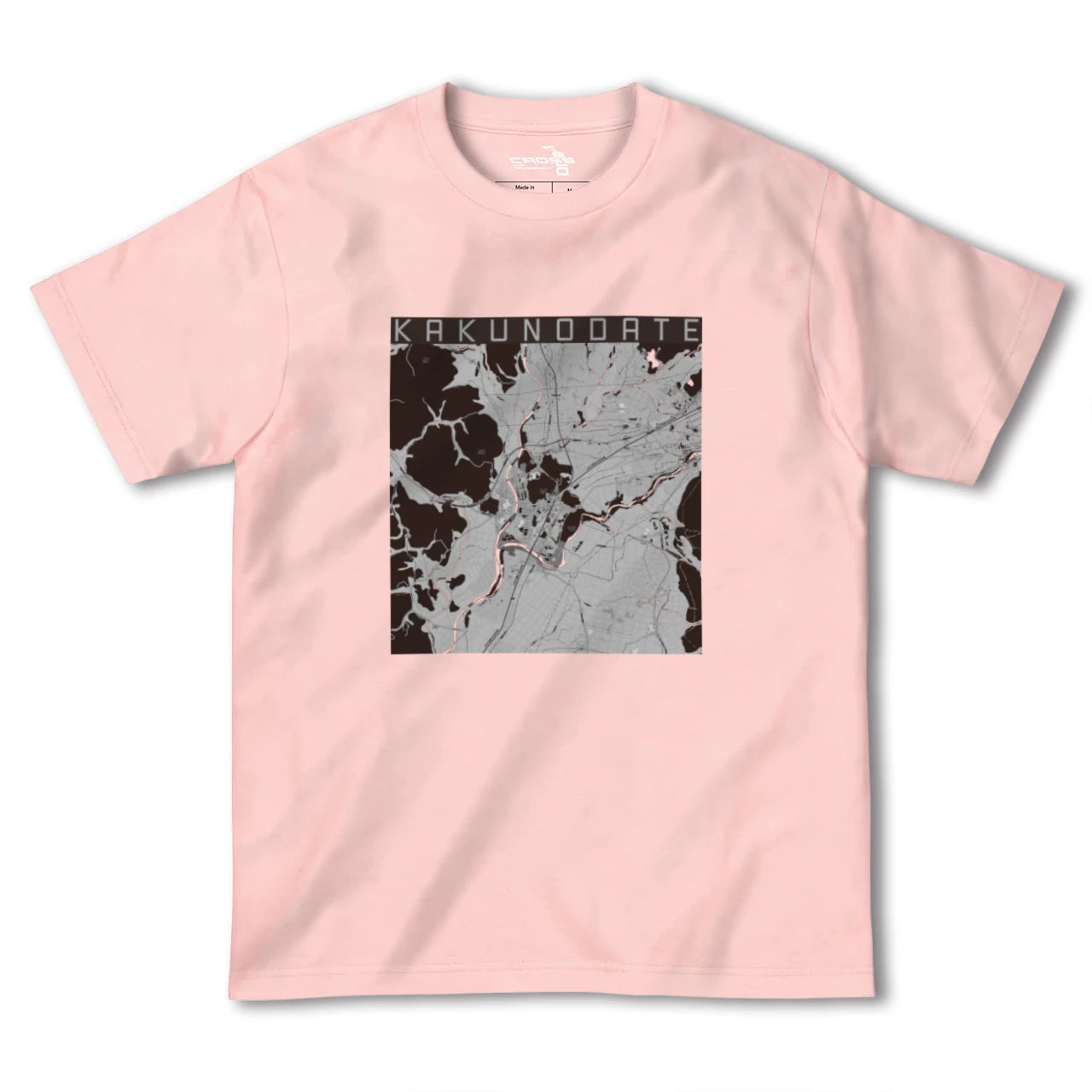 【角館(秋田県)】地図柄ヘビーウェイトTシャツ