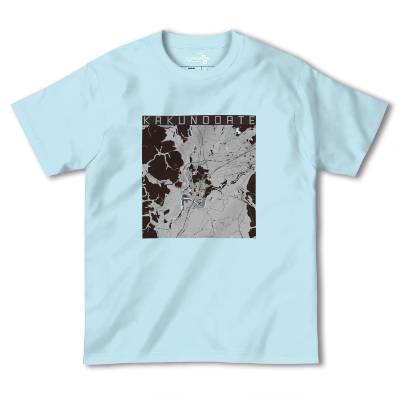 【角館(秋田県)】地図柄ヘビーウェイトTシャツ