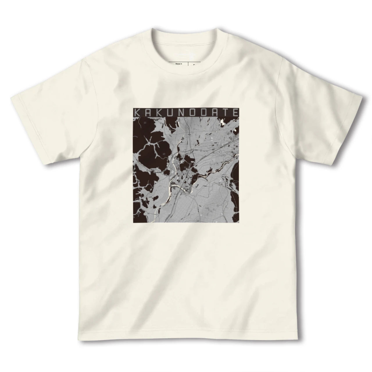 【角館(秋田県)】地図柄ヘビーウェイトTシャツ