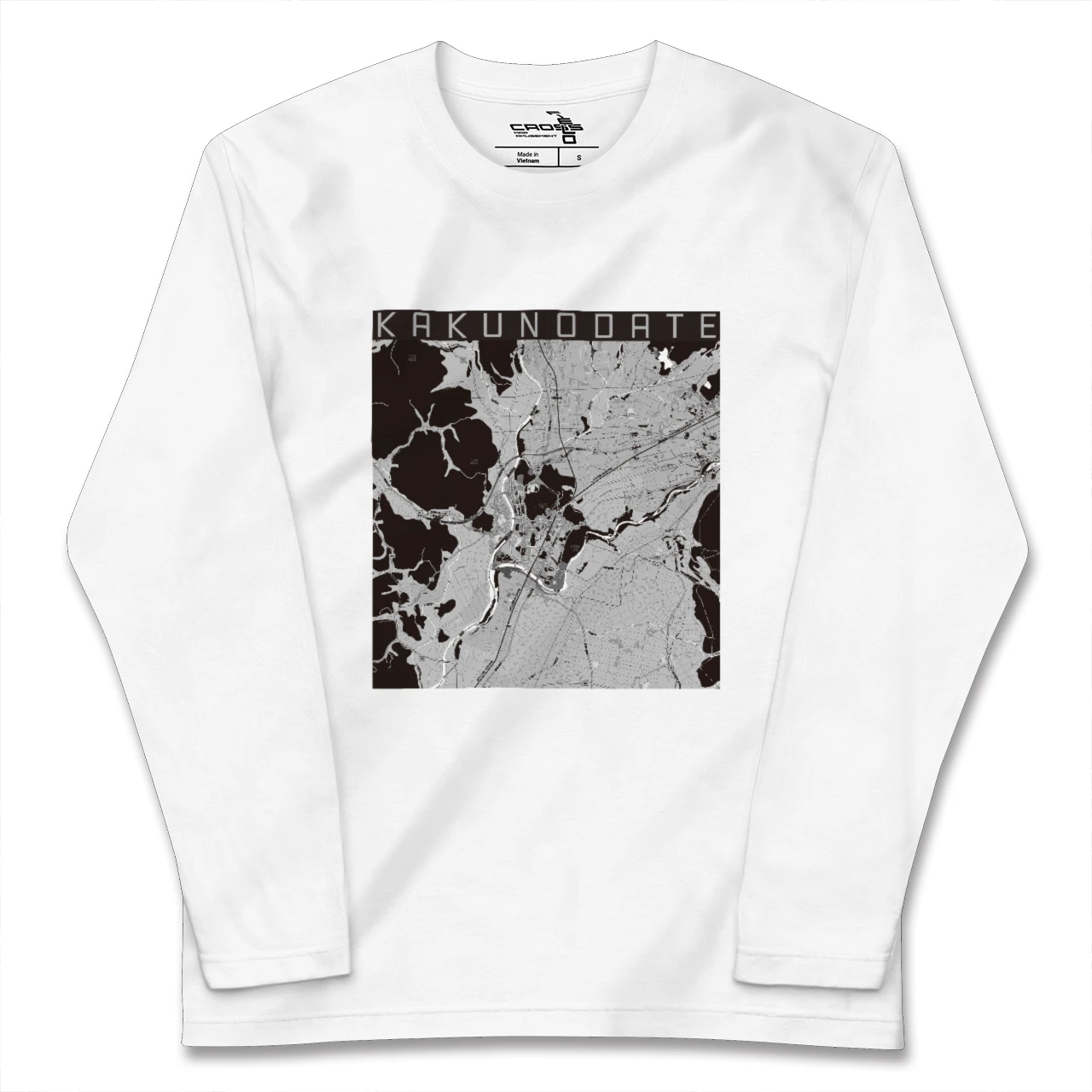 【角館(秋田県)】地図柄ロングスリーブTシャツ