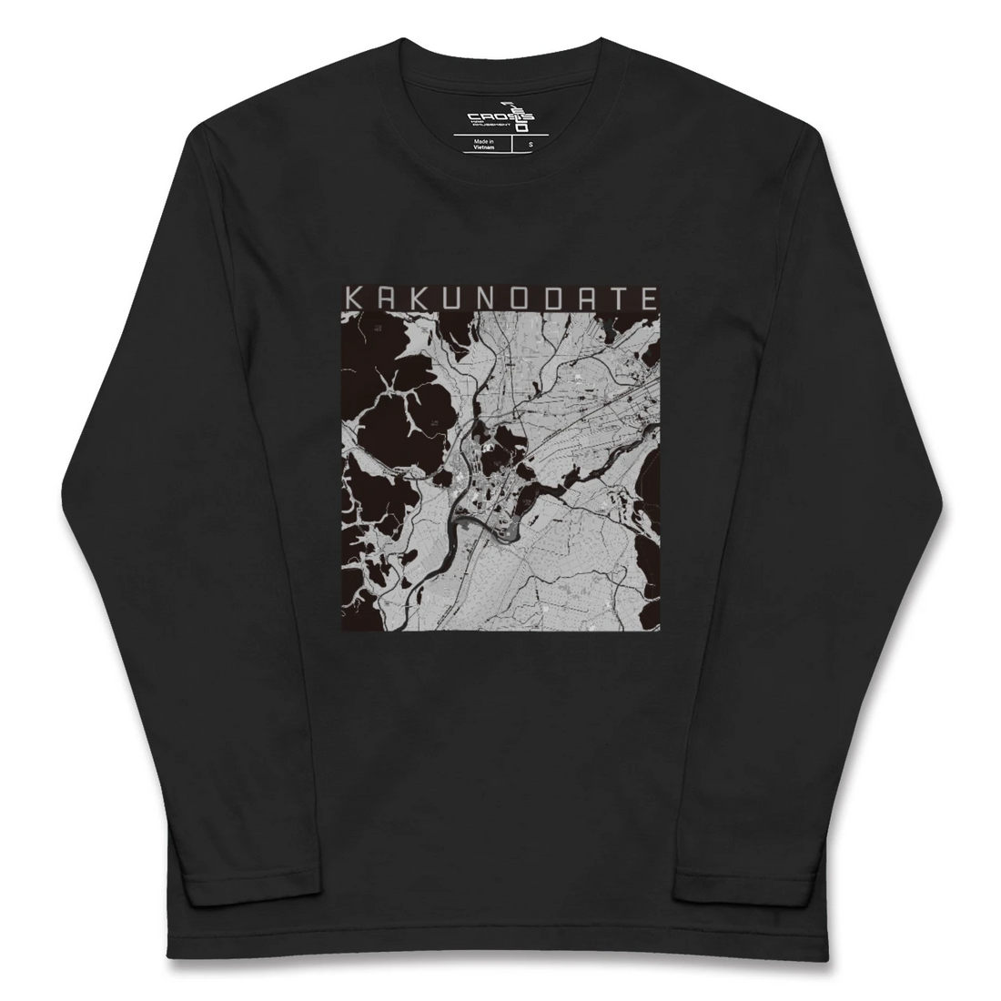 【角館(秋田県)】地図柄ロングスリーブTシャツ