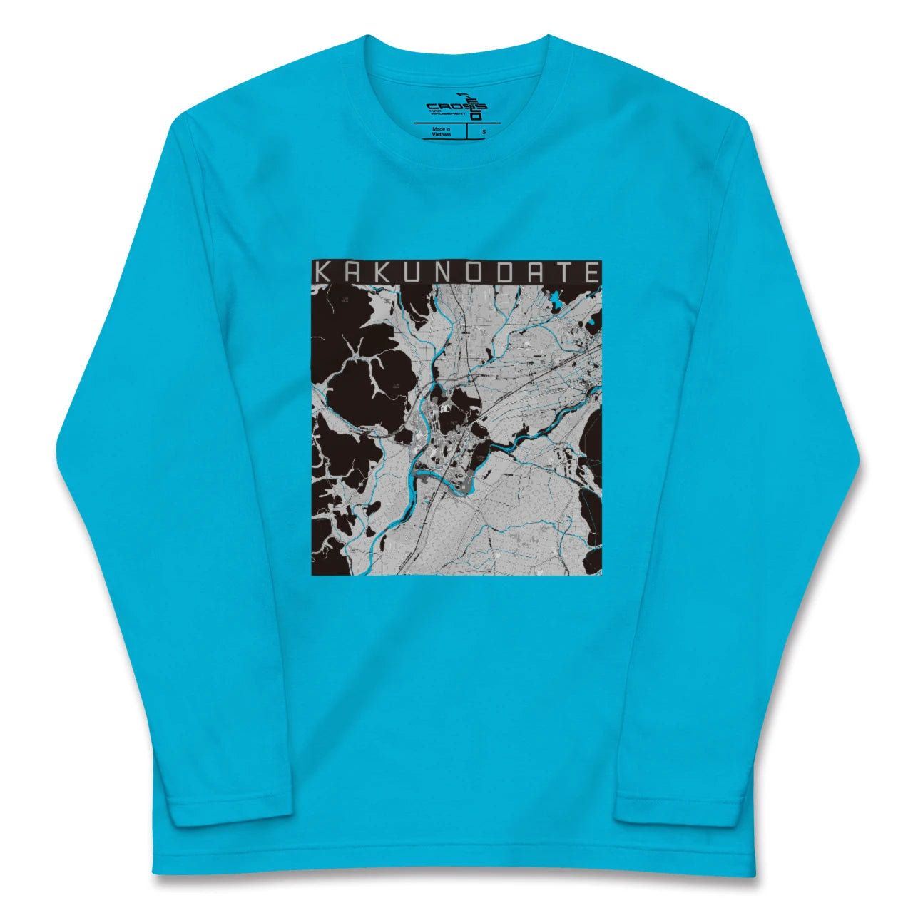 【角館(秋田県)】地図柄ロングスリーブTシャツ