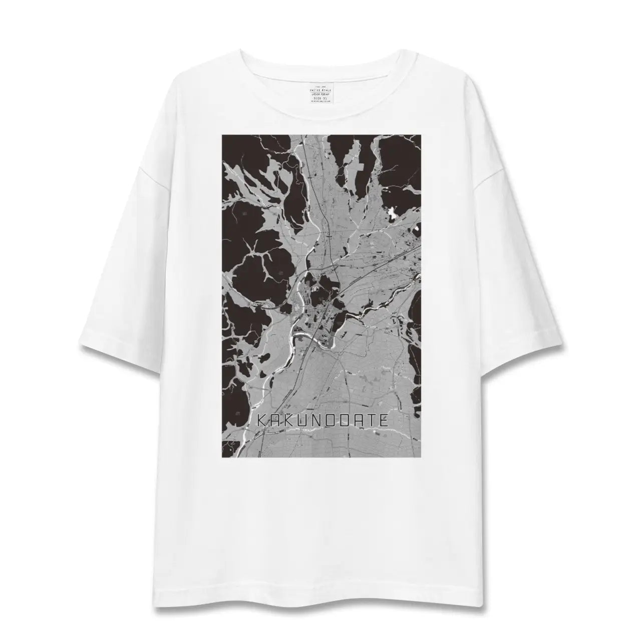 【角館(秋田県)】地図柄ビッグシルエットTシャツ
