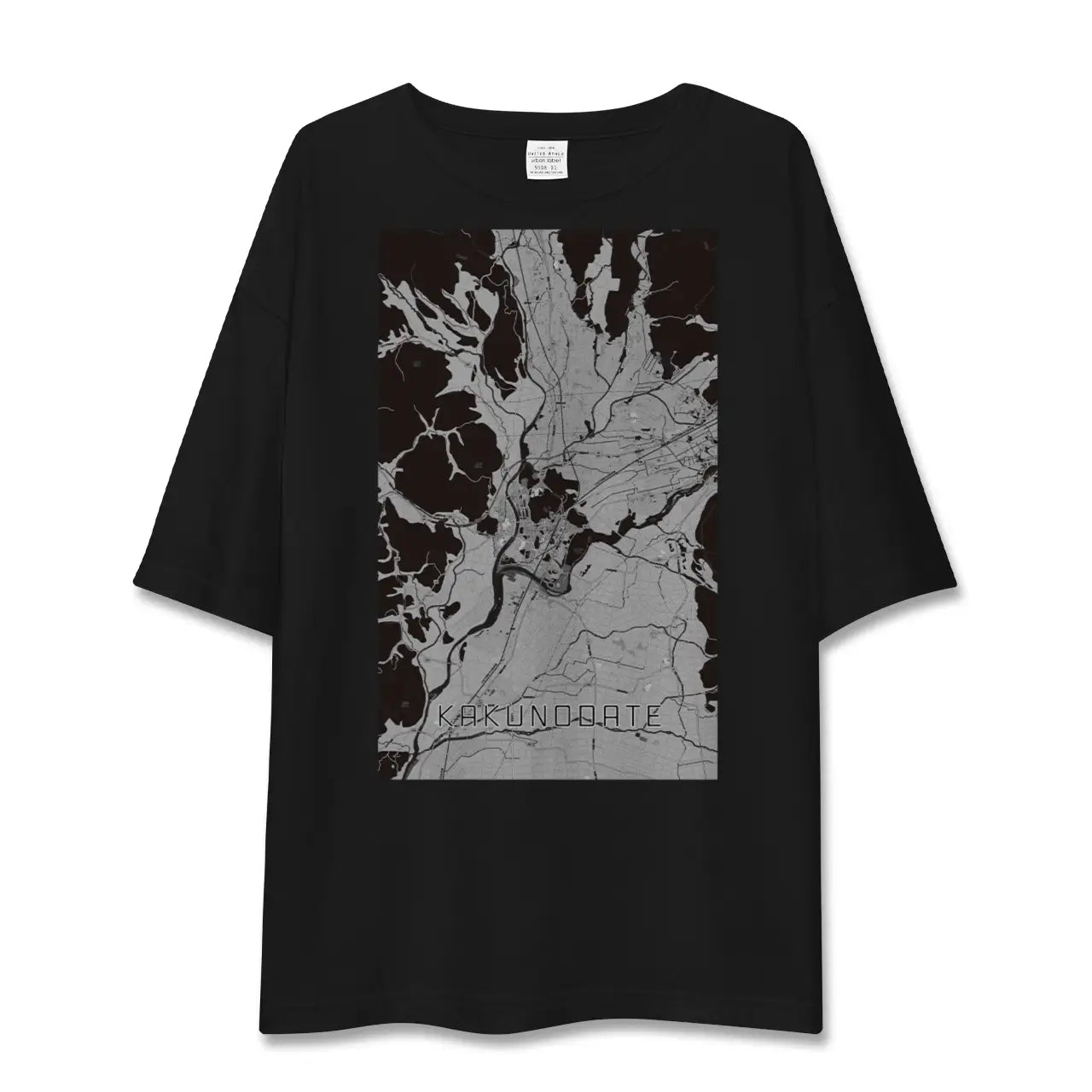 【角館(秋田県)】地図柄ビッグシルエットTシャツ