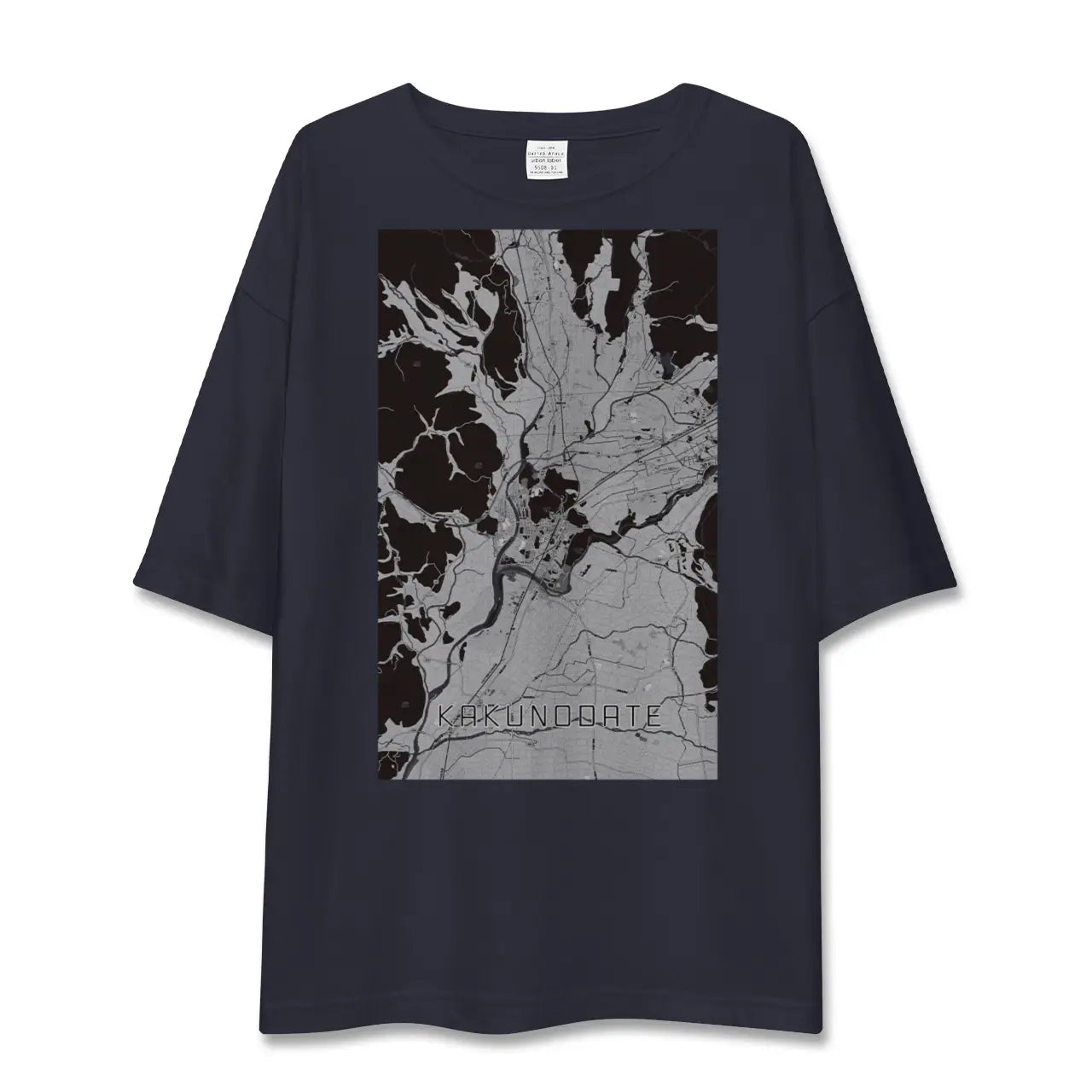 【角館(秋田県)】地図柄ビッグシルエットTシャツ