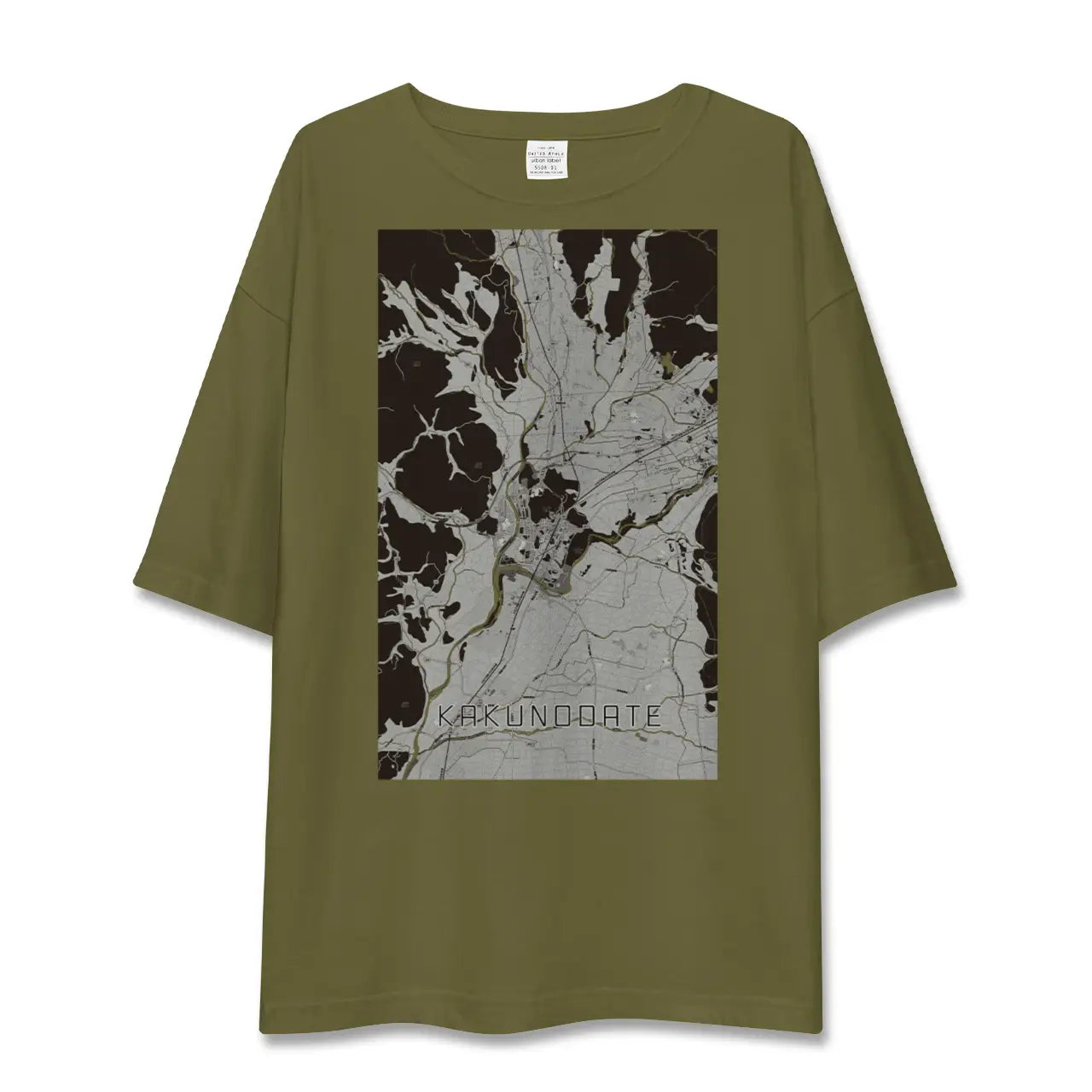 【角館(秋田県)】地図柄ビッグシルエットTシャツ