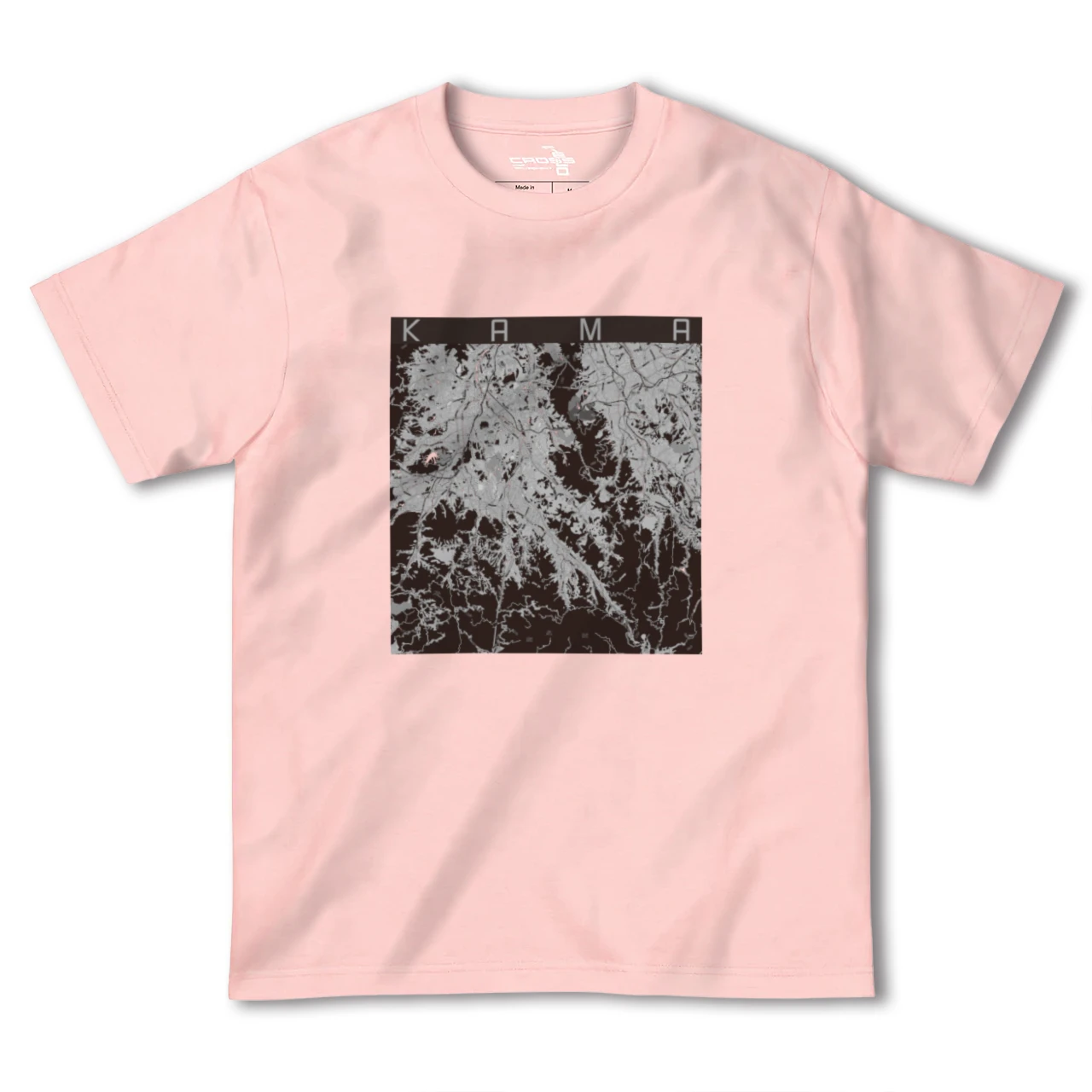 【嘉麻(福岡県)】地図柄ヘビーウェイトTシャツ