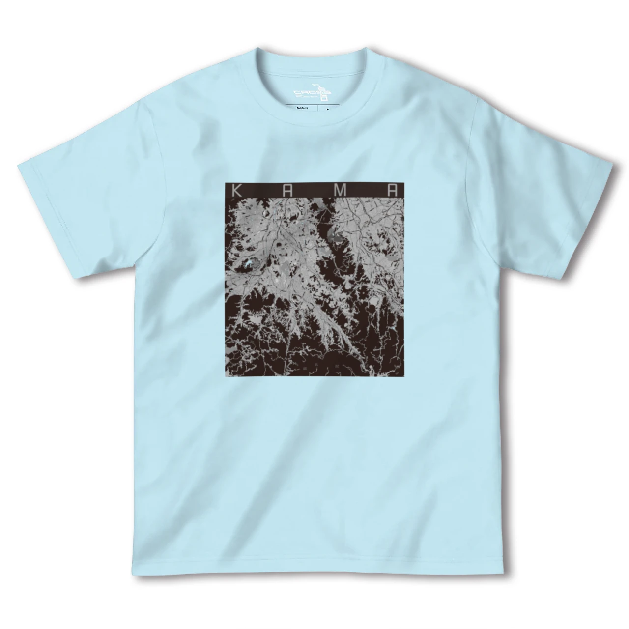 【嘉麻(福岡県)】地図柄ヘビーウェイトTシャツ