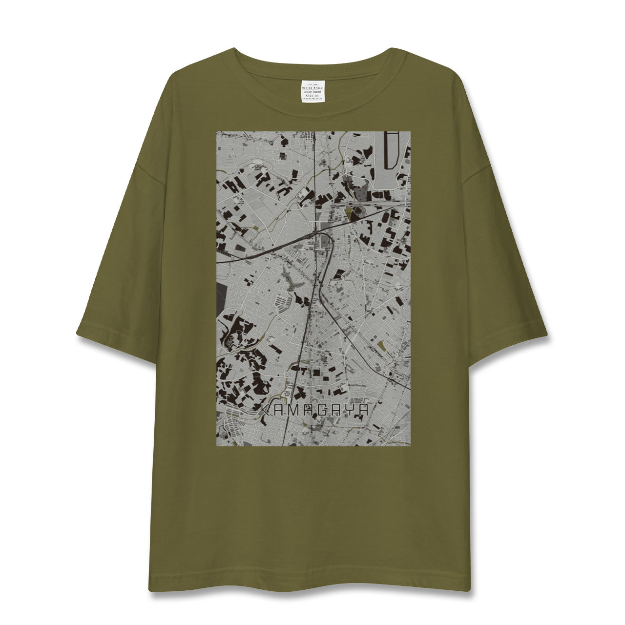 【鎌ケ谷(千葉県)】地図柄ビッグシルエットTシャツ
