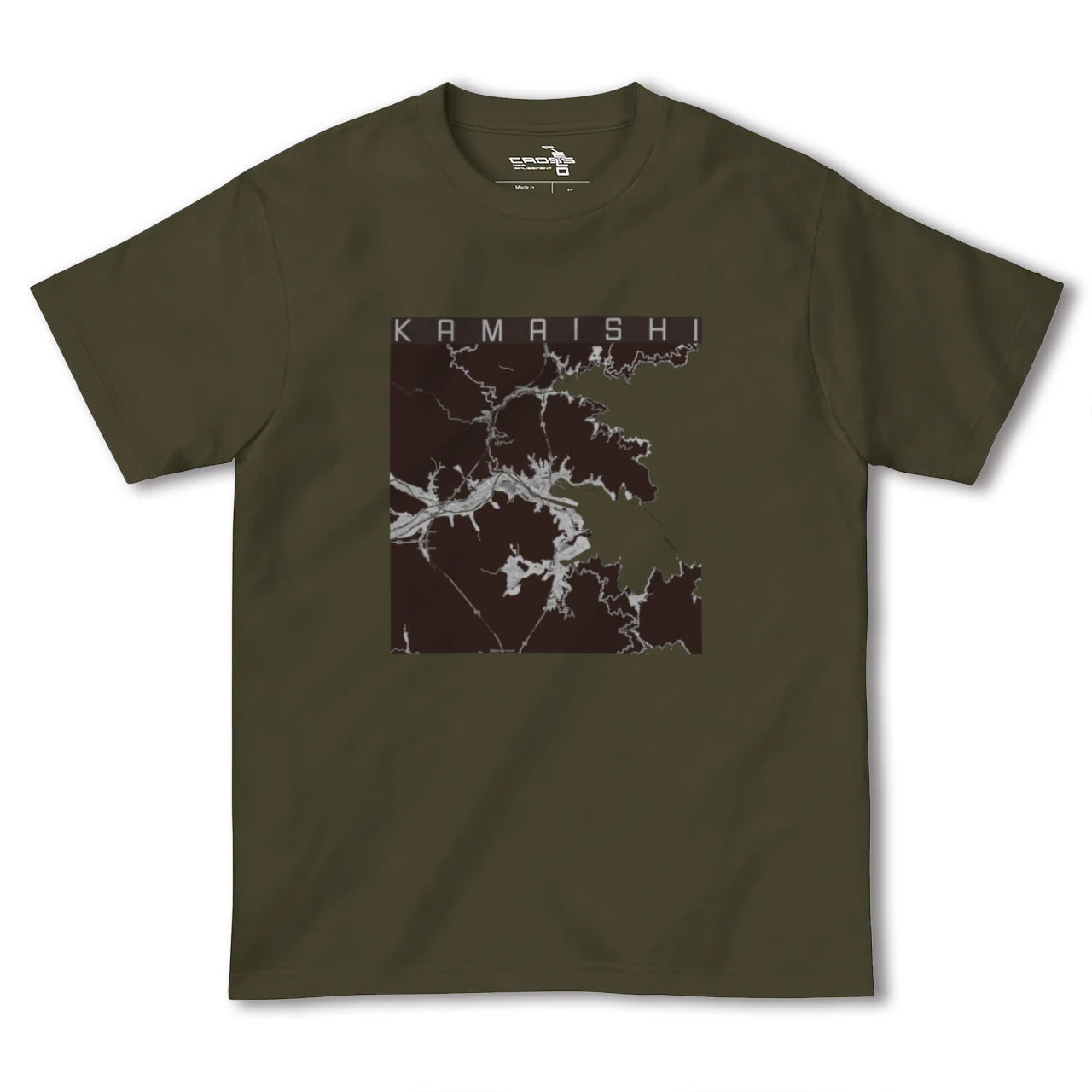【釜石(岩手県)】地図柄ヘビーウェイトTシャツ