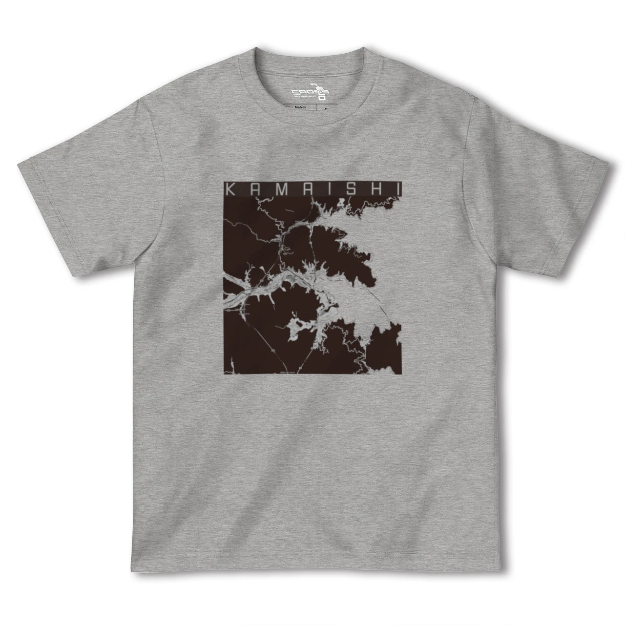 【釜石(岩手県)】地図柄ヘビーウェイトTシャツ