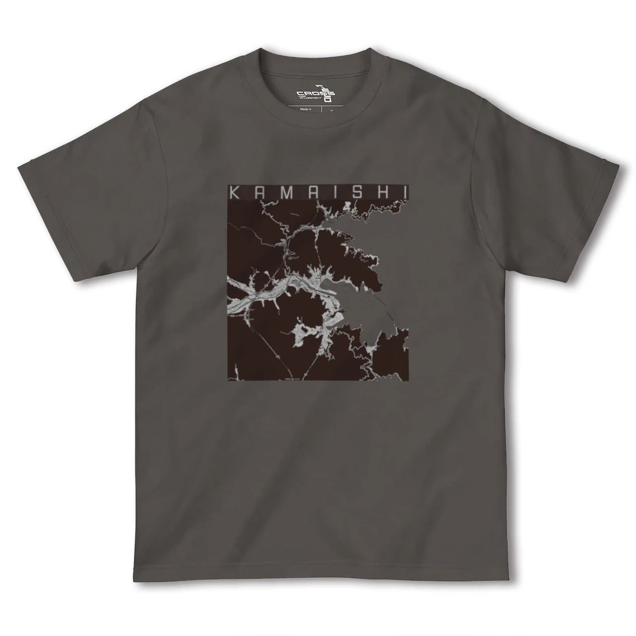 【釜石(岩手県)】地図柄ヘビーウェイトTシャツ