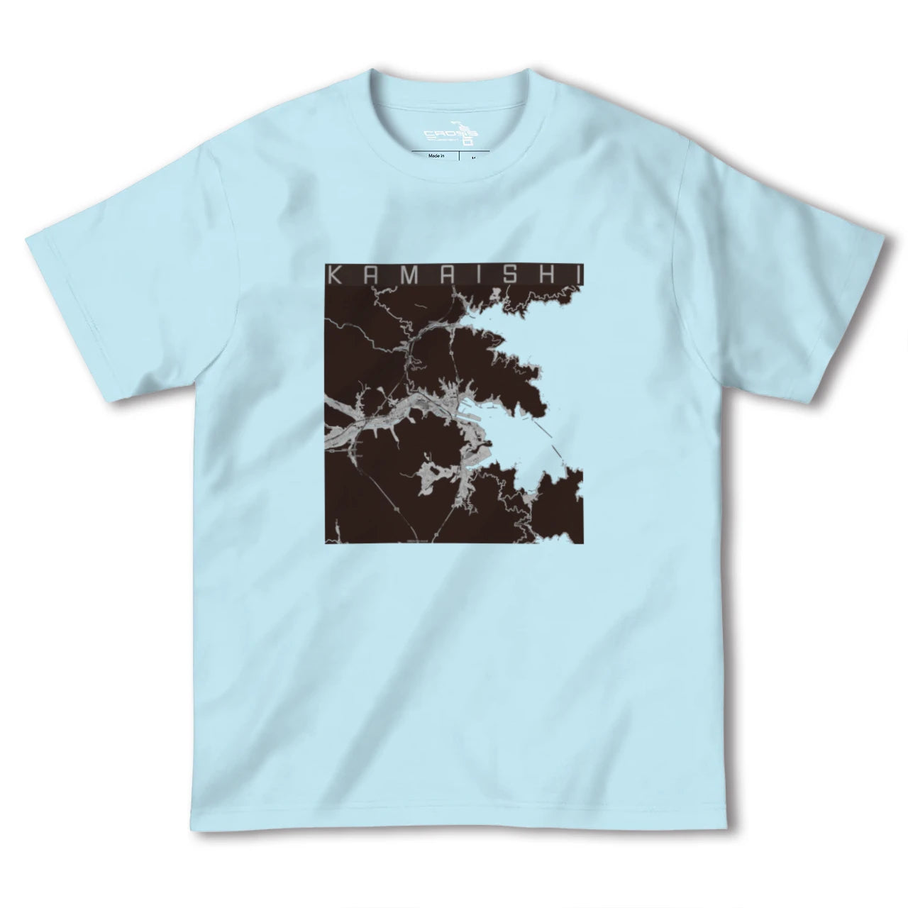 【釜石(岩手県)】地図柄ヘビーウェイトTシャツ