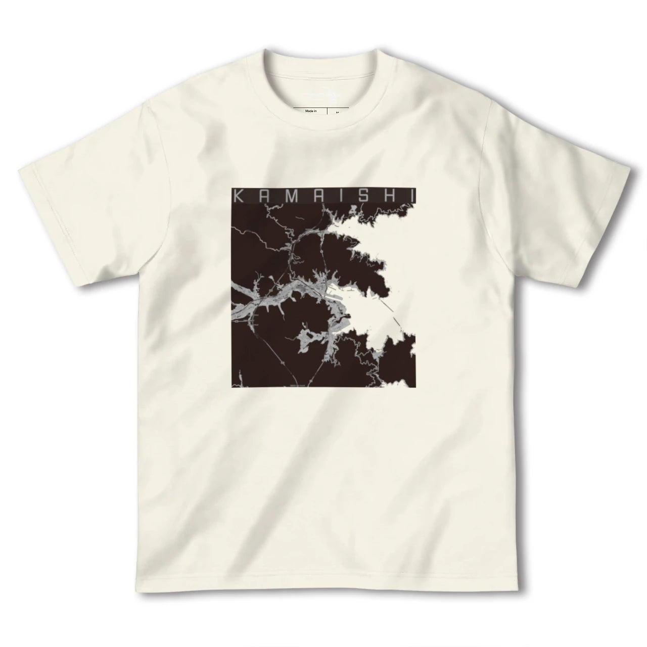 【釜石(岩手県)】地図柄ヘビーウェイトTシャツ