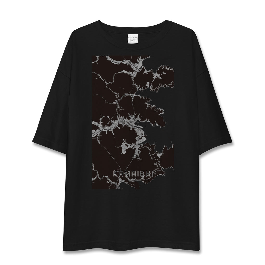 【釜石(岩手県)】地図柄ビッグシルエットTシャツ