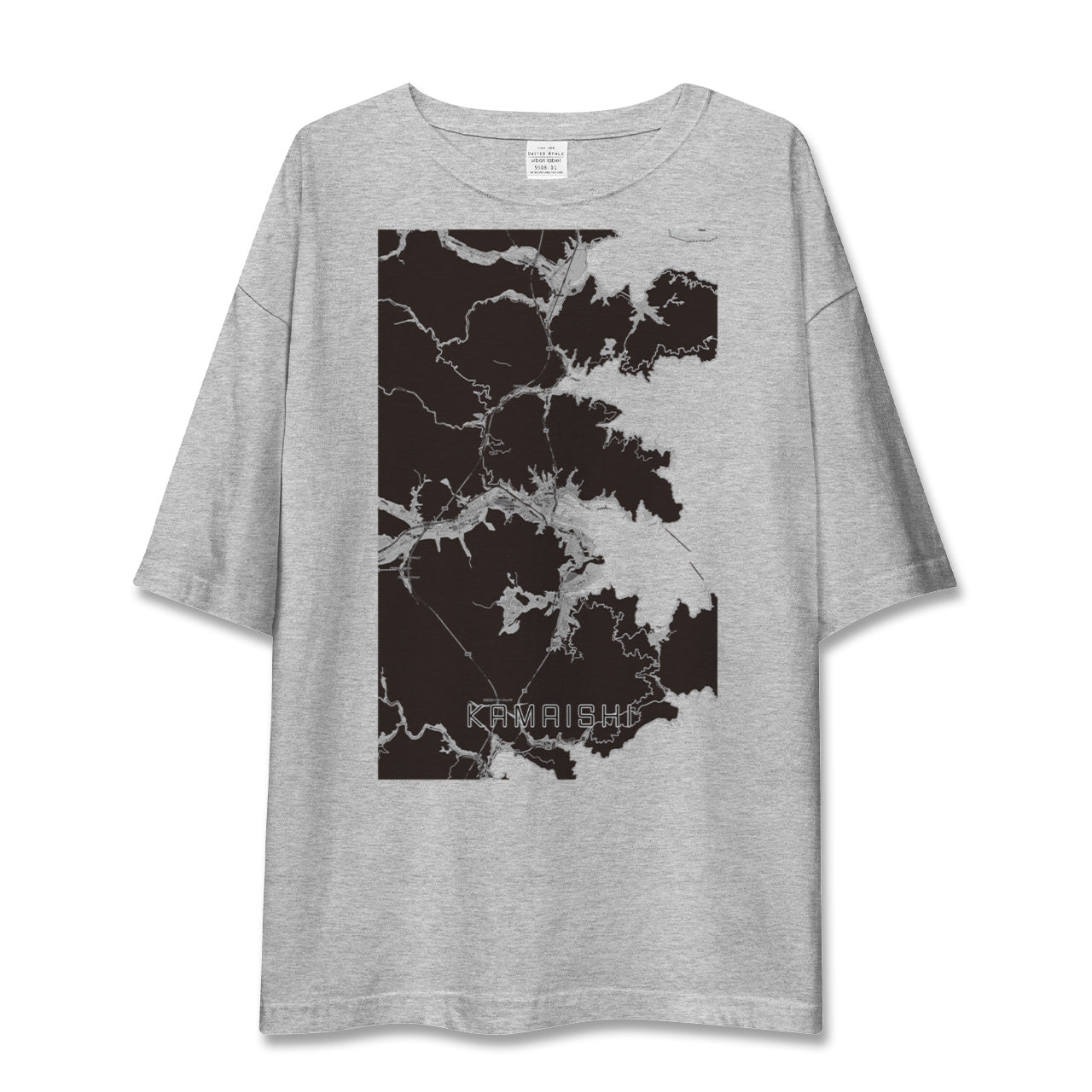 【釜石(岩手県)】地図柄ビッグシルエットTシャツ