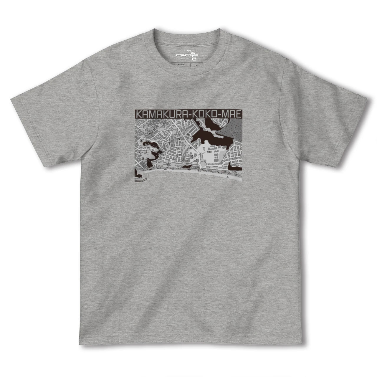 【鎌倉高校前(神奈川県)】地図柄ヘビーウェイトTシャツ