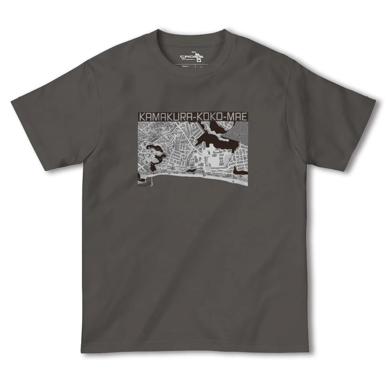 【鎌倉高校前(神奈川県)】地図柄ヘビーウェイトTシャツ
