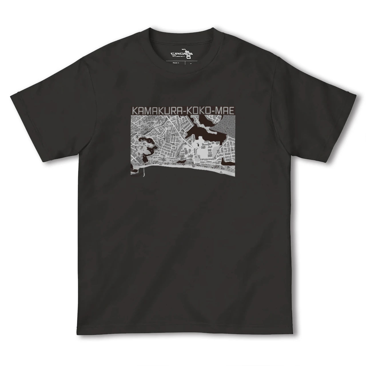 【鎌倉高校前(神奈川県)】地図柄ヘビーウェイトTシャツ