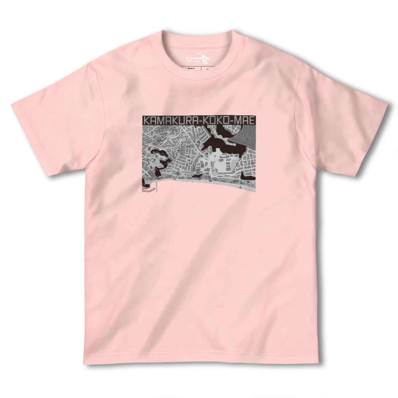 【鎌倉高校前(神奈川県)】地図柄ヘビーウェイトTシャツ