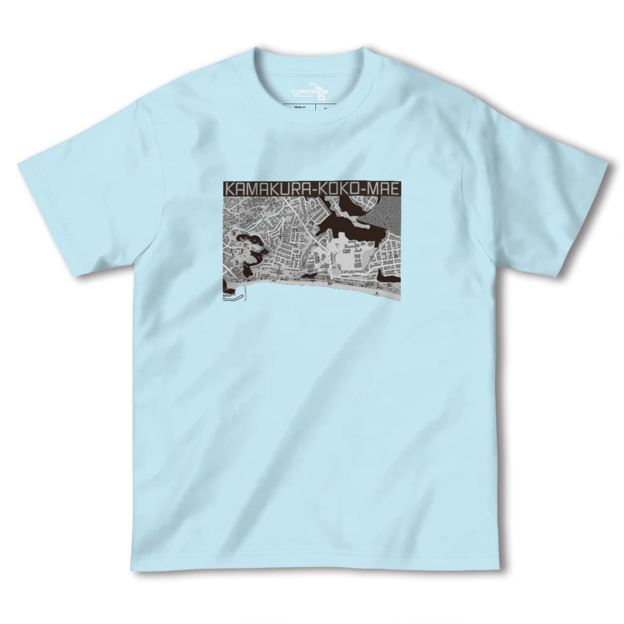 【鎌倉高校前(神奈川県)】地図柄ヘビーウェイトTシャツ