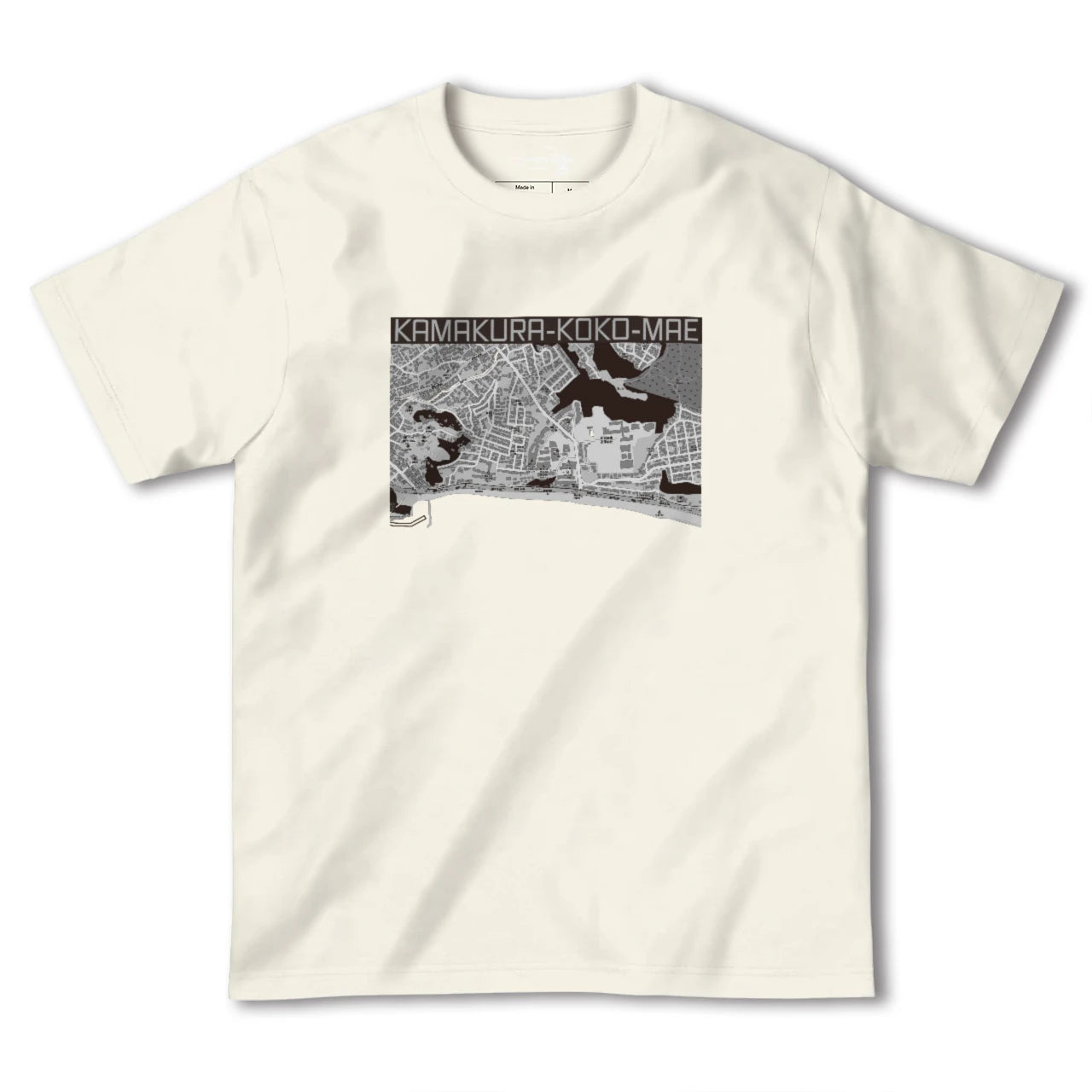 【鎌倉高校前(神奈川県)】地図柄ヘビーウェイトTシャツ