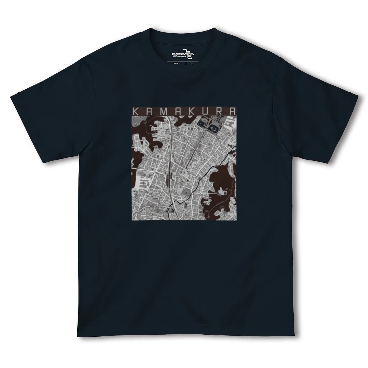 【鎌倉2(神奈川県)】地図柄ヘビーウェイトTシャツ