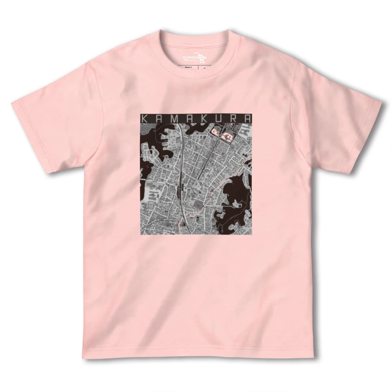 【鎌倉2(神奈川県)】地図柄ヘビーウェイトTシャツ