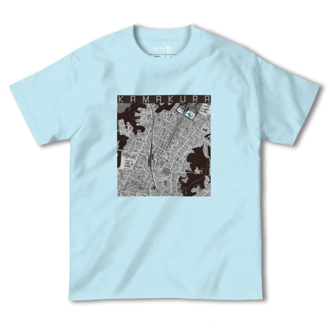 【鎌倉2(神奈川県)】地図柄ヘビーウェイトTシャツ