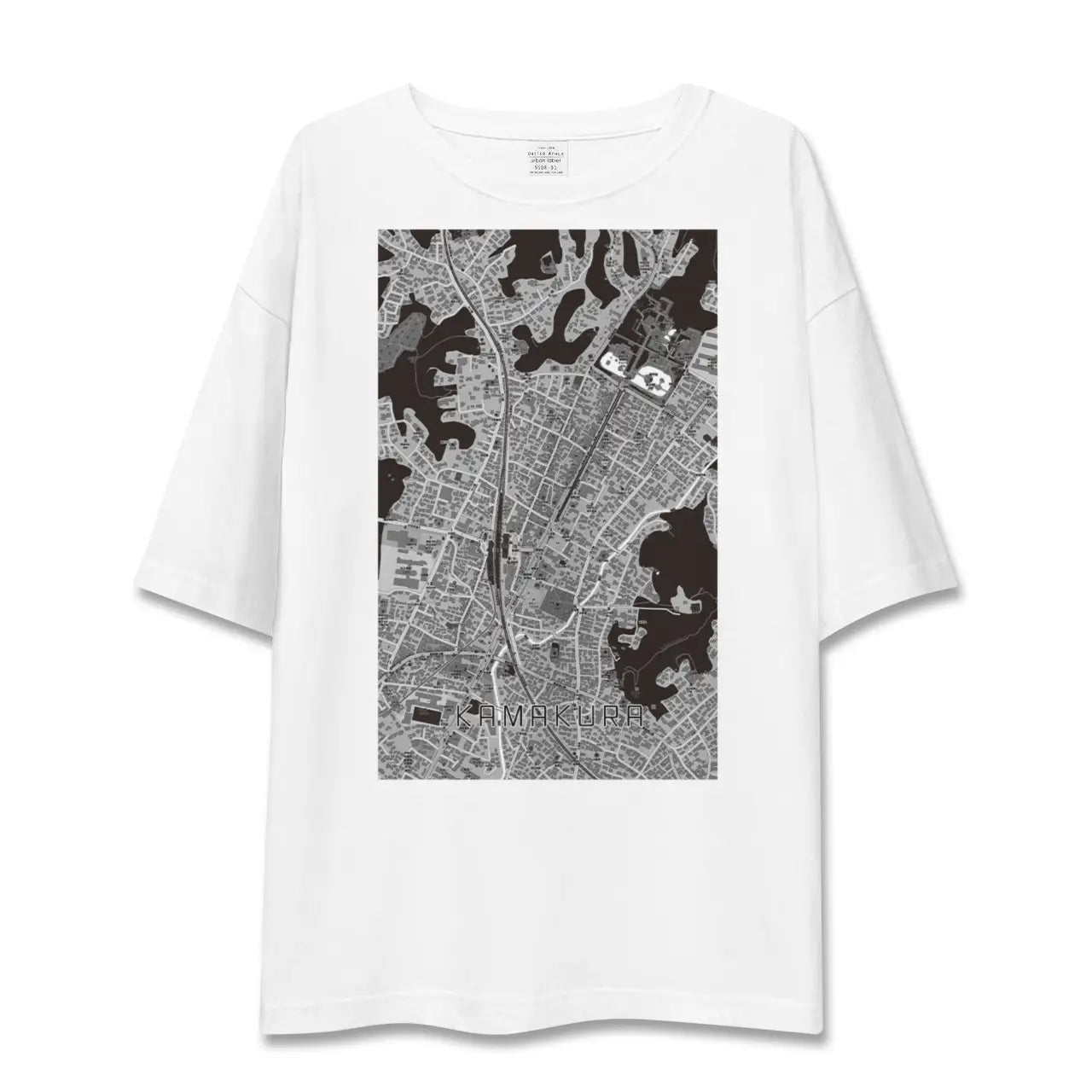 【鎌倉2(神奈川県)】地図柄ビッグシルエットTシャツ