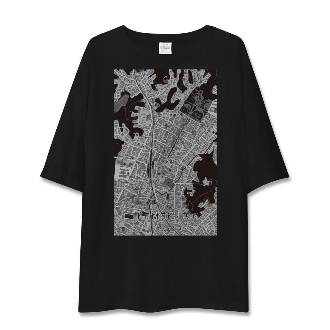 【鎌倉2(神奈川県)】地図柄ビッグシルエットTシャツ
