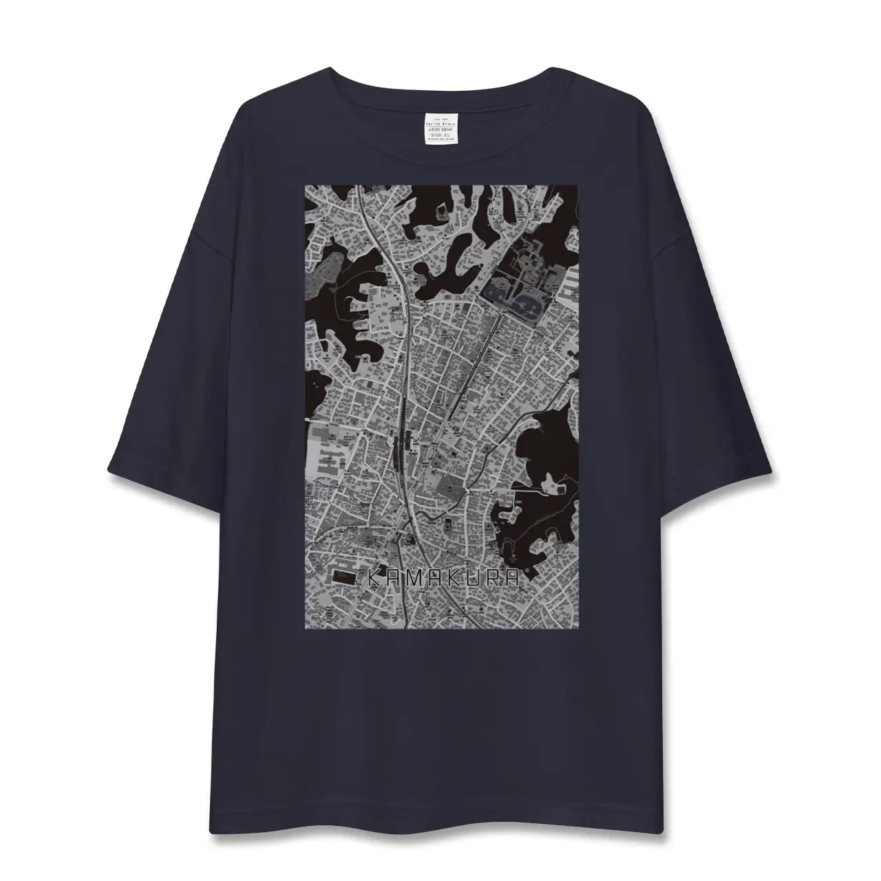 【鎌倉2(神奈川県)】地図柄ビッグシルエットTシャツ