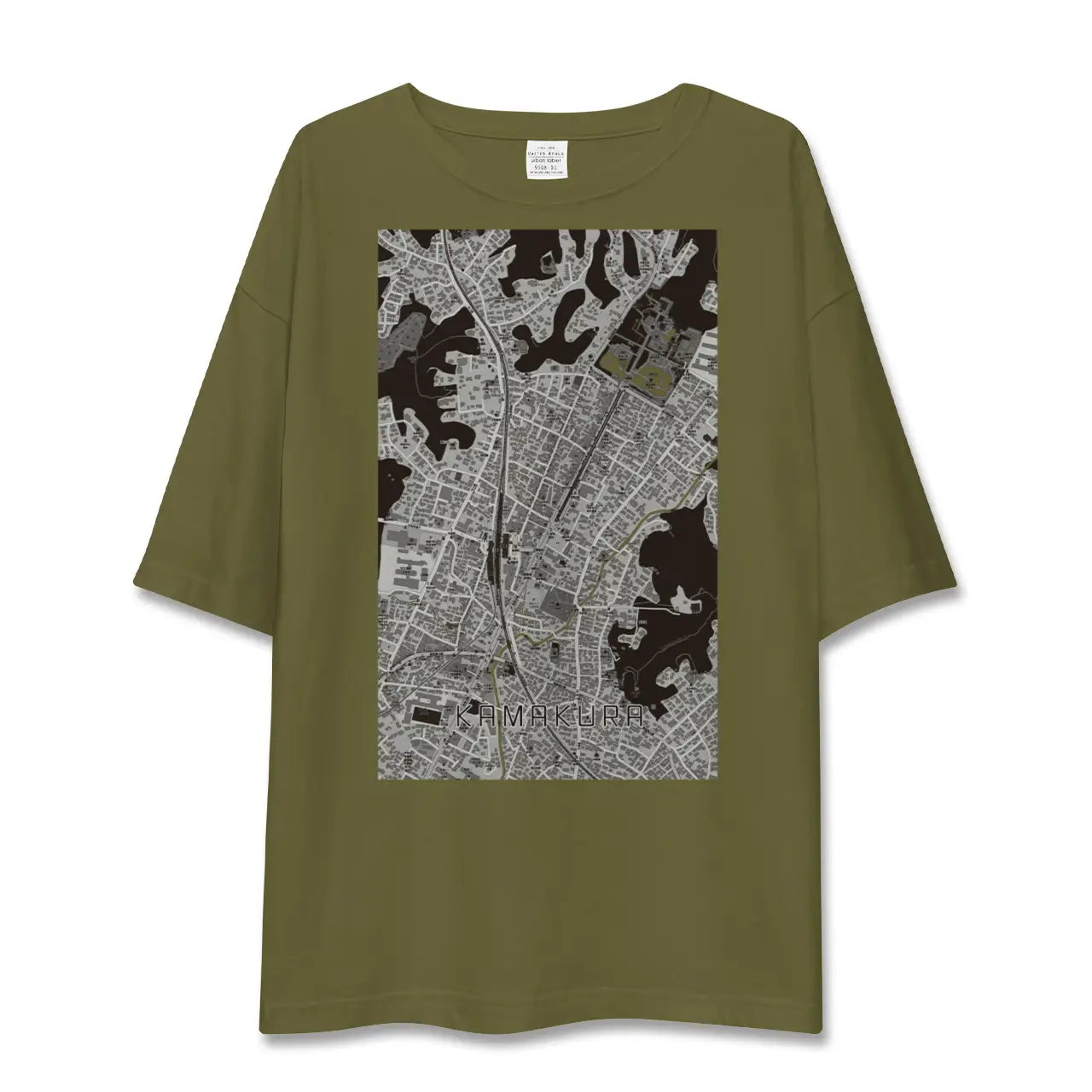 【鎌倉2(神奈川県)】地図柄ビッグシルエットTシャツ