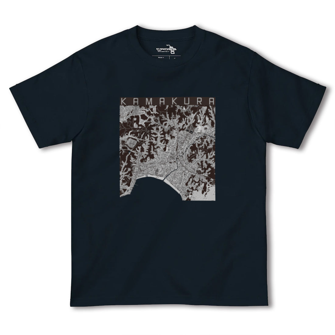 【鎌倉(神奈川県)】地図柄ヘビーウェイトTシャツ