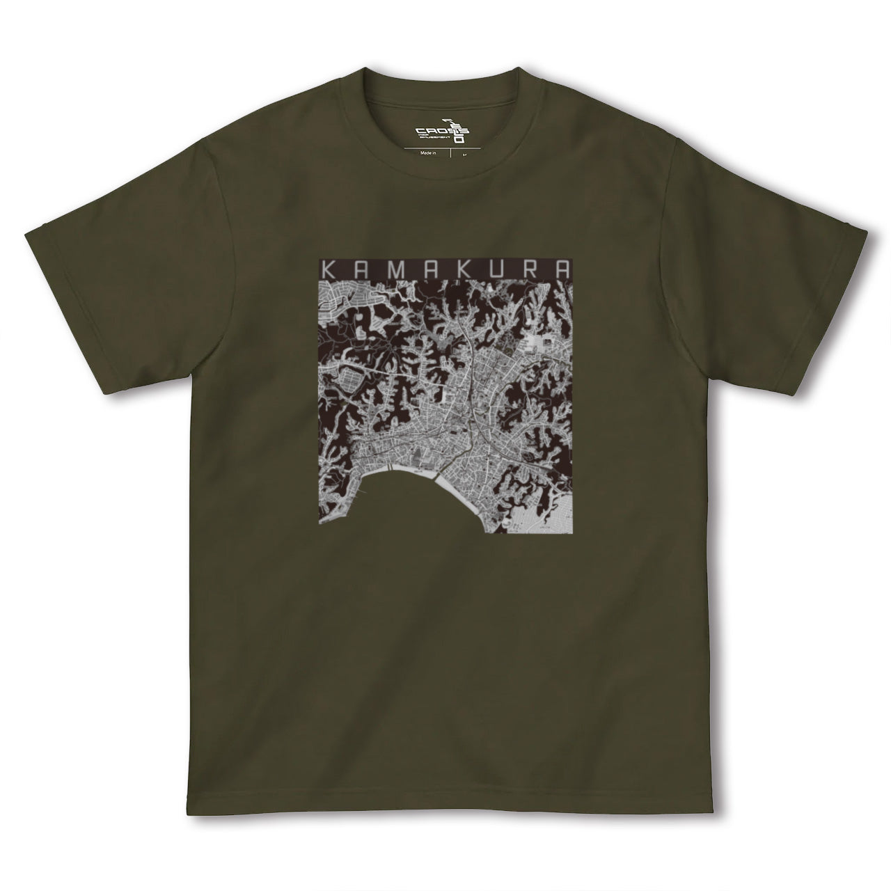 【鎌倉(神奈川県)】地図柄ヘビーウェイトTシャツ