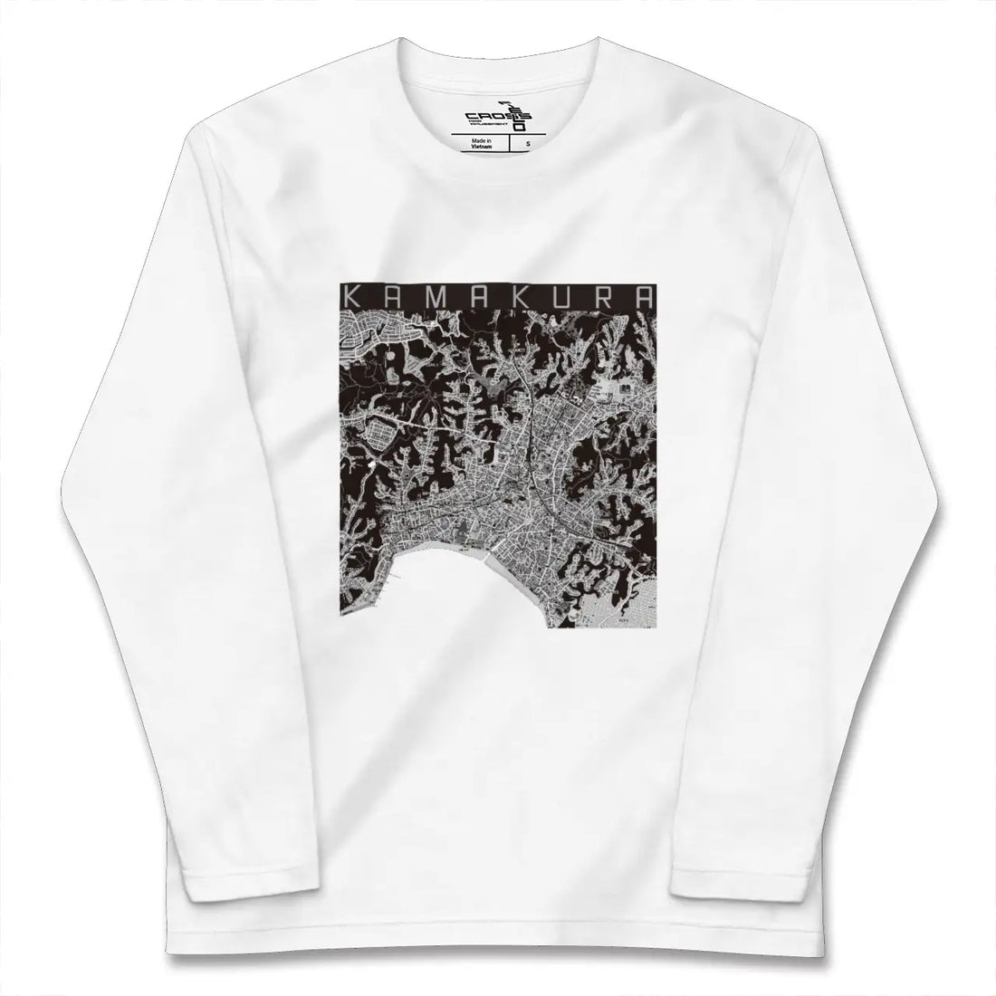 【鎌倉(神奈川県)】地図柄ロングスリーブTシャツ