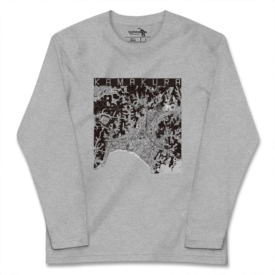 【鎌倉(神奈川県)】地図柄ロングスリーブTシャツ