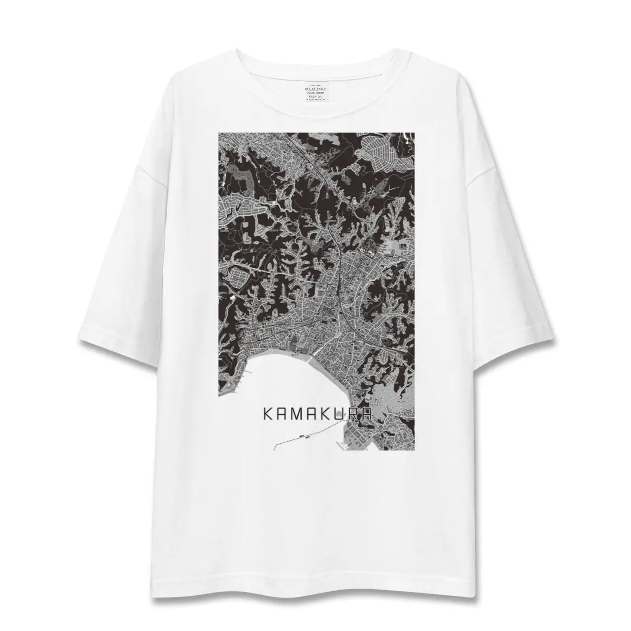 【鎌倉(神奈川県)】地図柄ビッグシルエットTシャツ