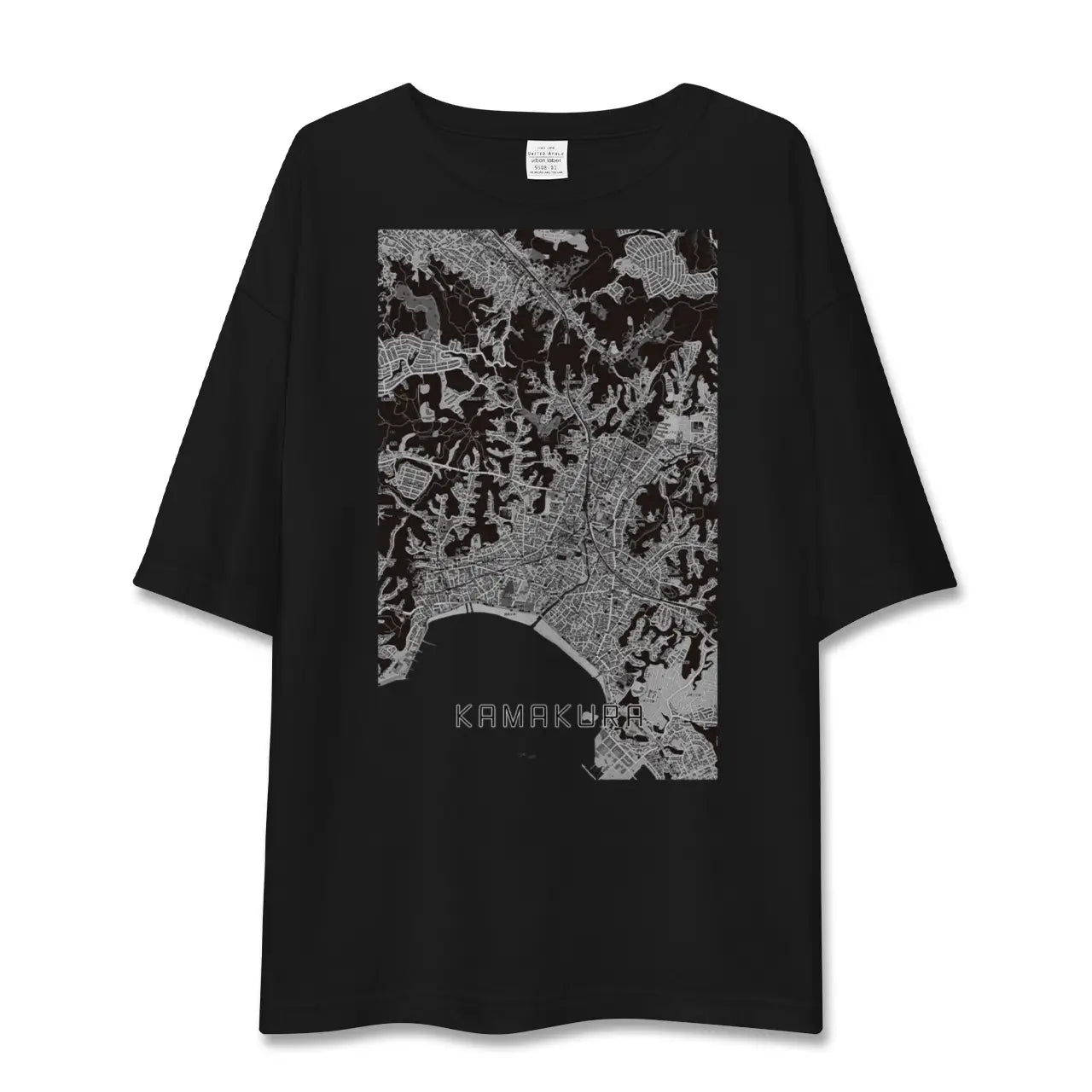 【鎌倉(神奈川県)】地図柄ビッグシルエットTシャツ
