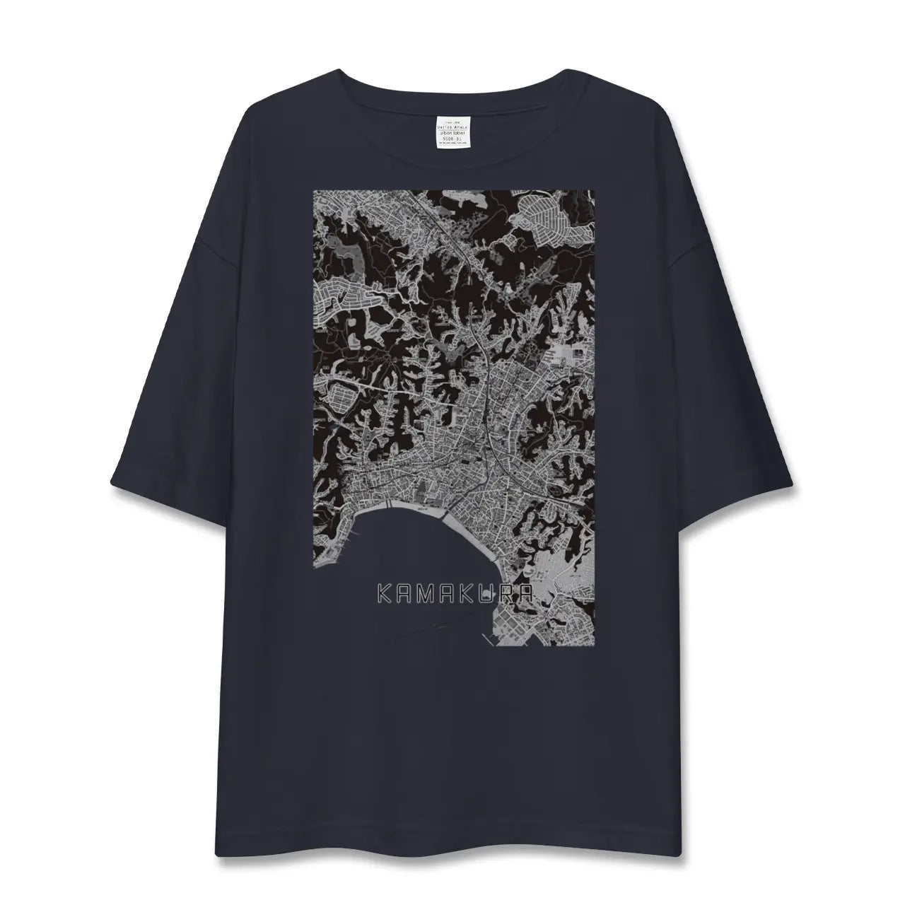 【鎌倉(神奈川県)】地図柄ビッグシルエットTシャツ
