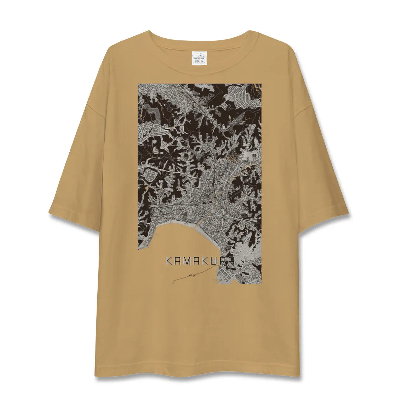 【鎌倉(神奈川県)】地図柄ビッグシルエットTシャツ