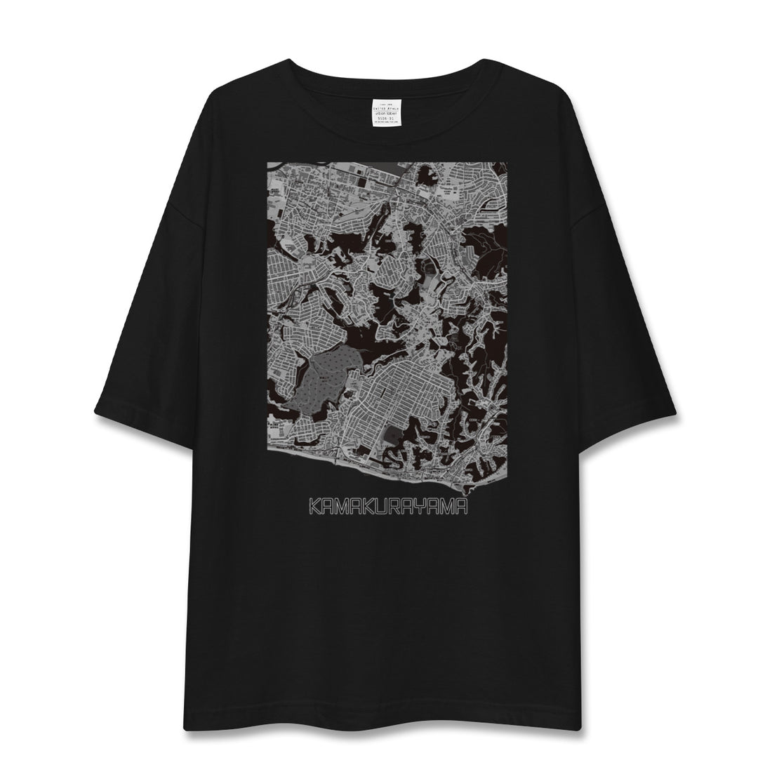 【鎌倉山(神奈川県)】地図柄ビッグシルエットTシャツ