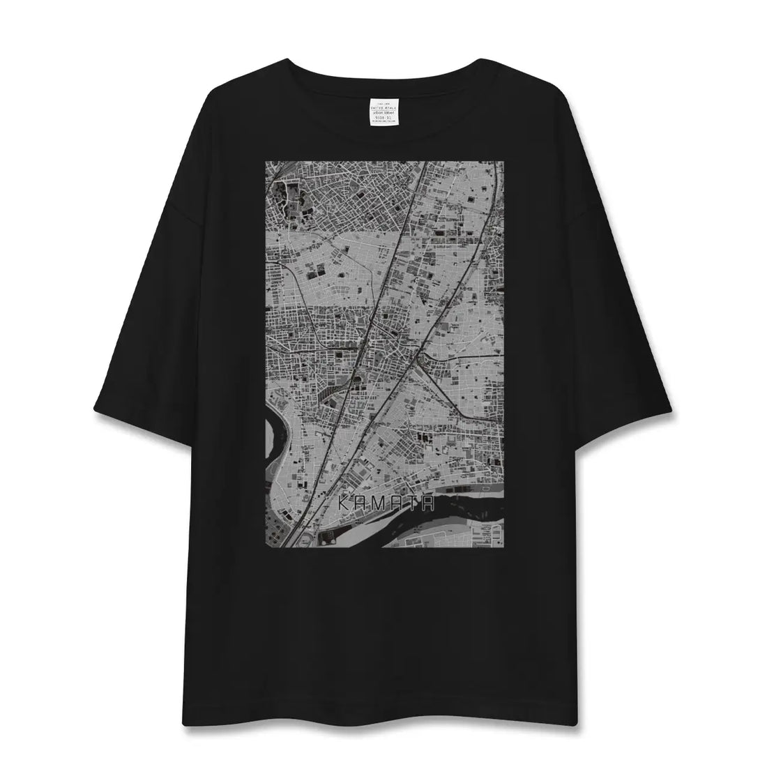 【蒲田(東京都)】地図柄ビッグシルエットTシャツ