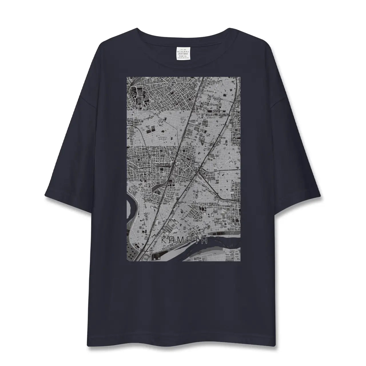 【蒲田(東京都)】地図柄ビッグシルエットTシャツ