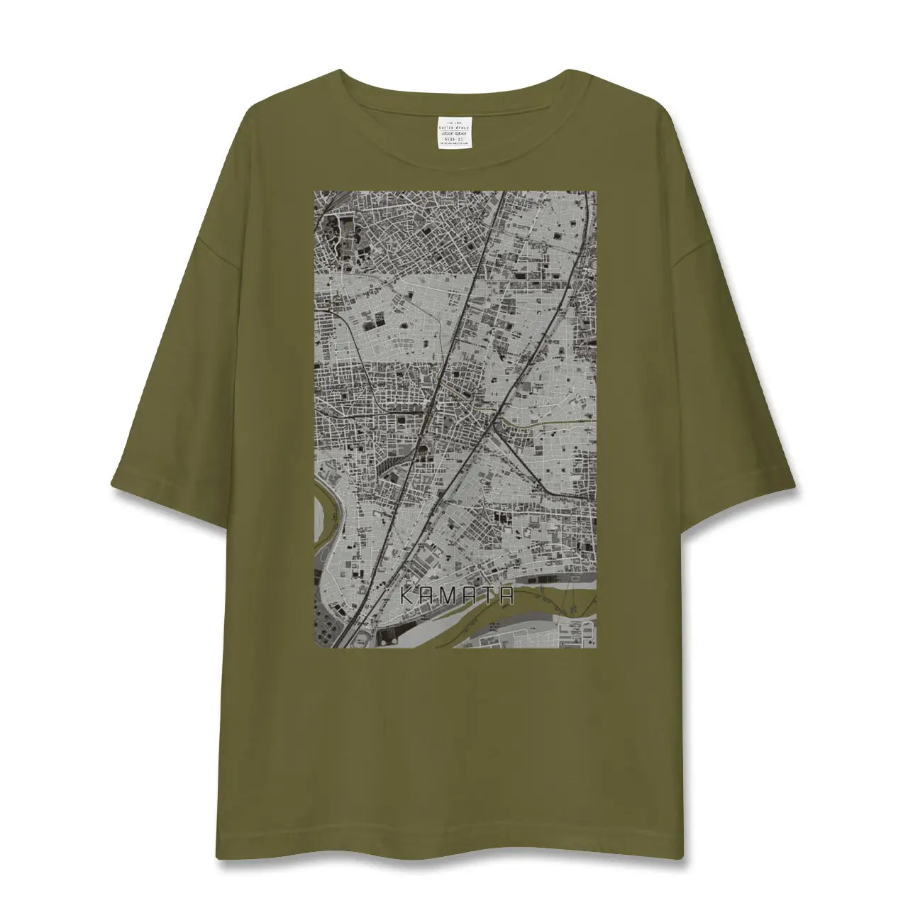 【蒲田(東京都)】地図柄ビッグシルエットTシャツ