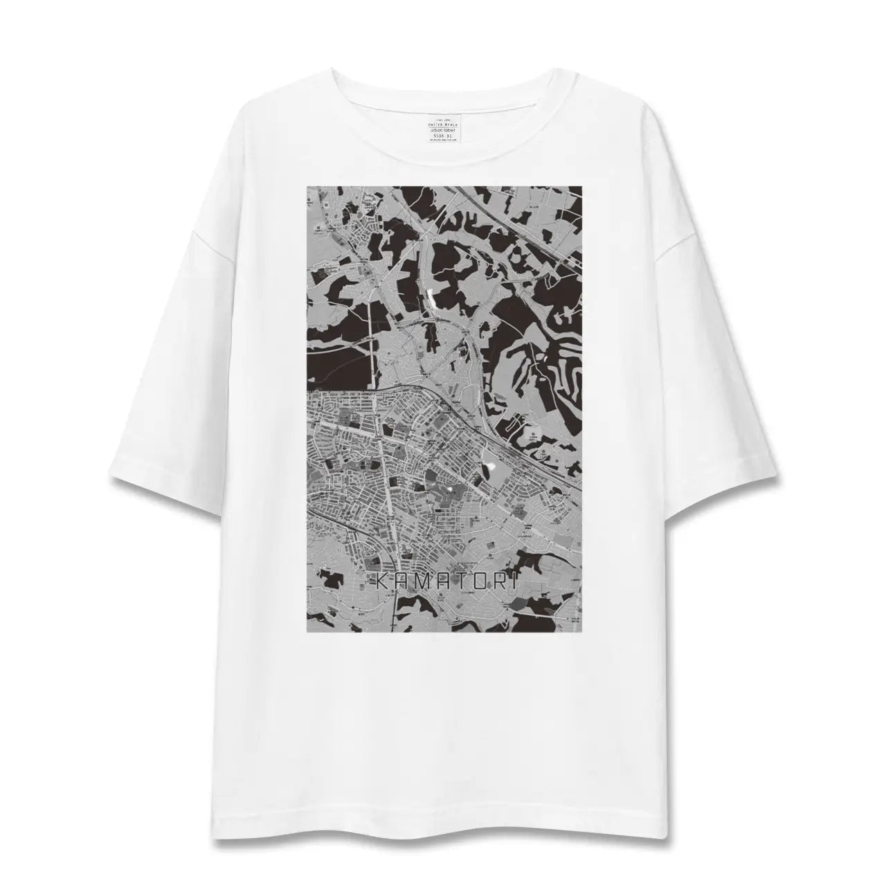 【鎌取(千葉県)】地図柄ビッグシルエットTシャツ